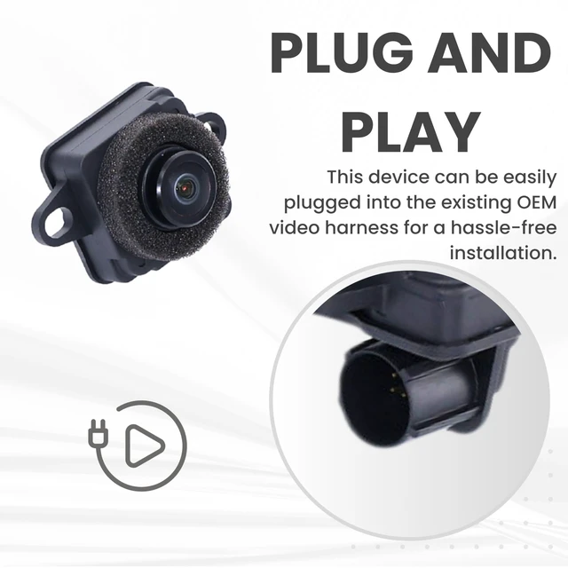 Alt view image 4 of 5 - Backup Camera Replaces for 2015 2016 2017 2018 2019 2020 2021 2022 Dodge Challenger OE Part # 4672760AC 4672760AA 4672760AB 68172474AD 68172474AE 68172474AF 68172474AG 68172474AH 68172474AI
