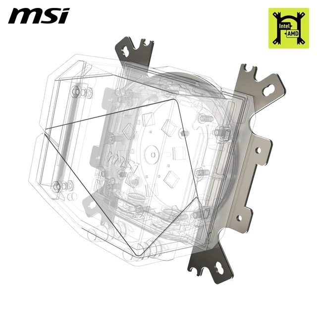 Alt view image 5 of 5 - MSI Mag Coreliquid I240 Computer Cooling System Computer Case, W129019289 (Cooling System Computer Case All-in-One Liquid Cooler 12 Cm Black 1 Pc(S))
