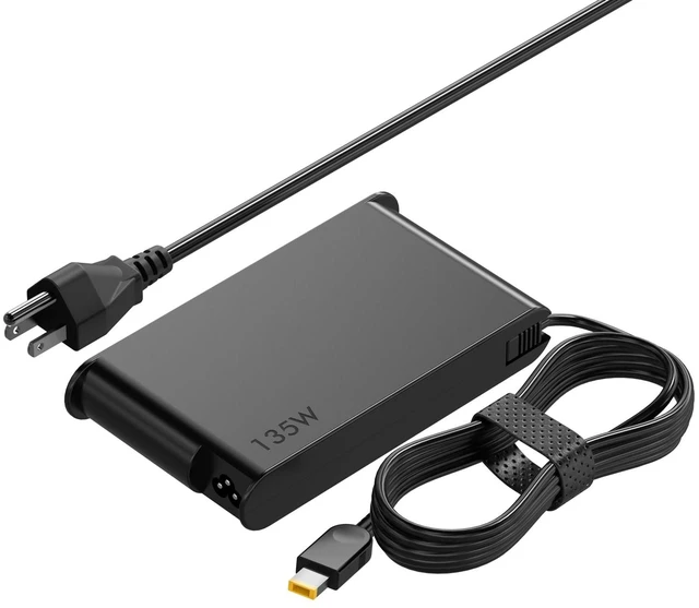 Main image of 135W 20V 6.75A Laptop Charger Replacement for Lenovo Thinkpad X1 Extreme, Fit for Ideapad Gaming Laptop L340,3-15, Fit for Yoga 9i, Fit for Dock AC Power Adapter Supply Cord