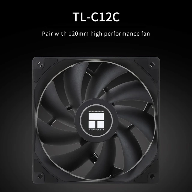 Alt view image 4 of 5 - Thermalright TR Peerless Assassin 120 SE CPU Cooler, 6 Heat Pipes AGHP Technology, Dual 120mm PWM Fans, 1550RPM Speed, for AMD:AM4 AM5/Intel LGA 1700/1150/1151/1200/1851,PC Cooler