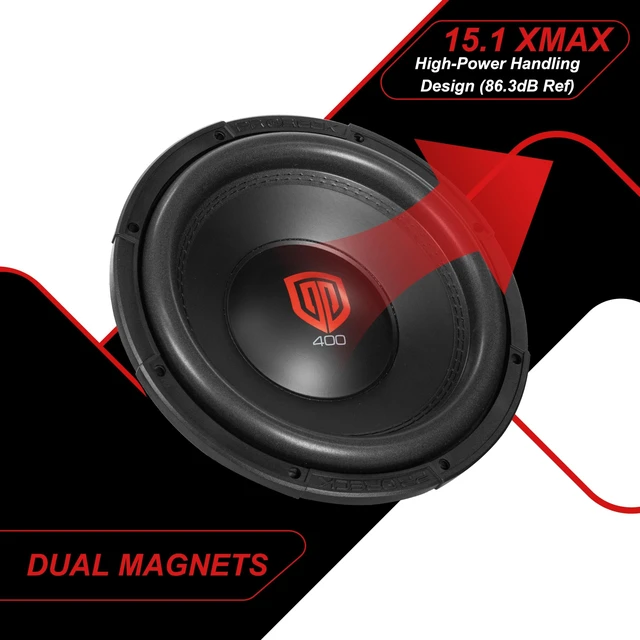 Alt view image 3 of 5 - PRORECK Audio 412 12" Car Subwoofer, Dual 2ohm, Pair