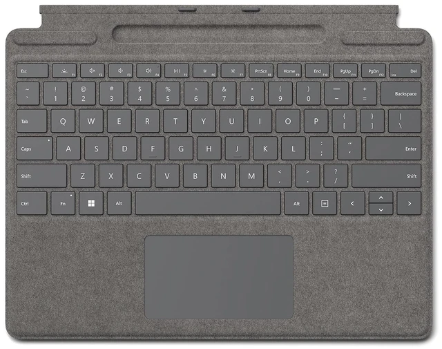 Alt view image 2 of 5 - Microsoft Surface Pro Signature Keyboard with Microsoft Surface Slim Pen 2 - Platinum