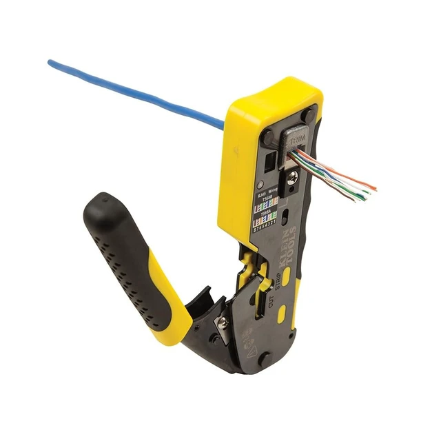 Alt view image 5 of 5 - Klein Tools VDV826-704 Modular Data Plug for CAT6A and Larger Diameter CAT6 Indoor or Outdoor Ethernet Cable, 50 Pack