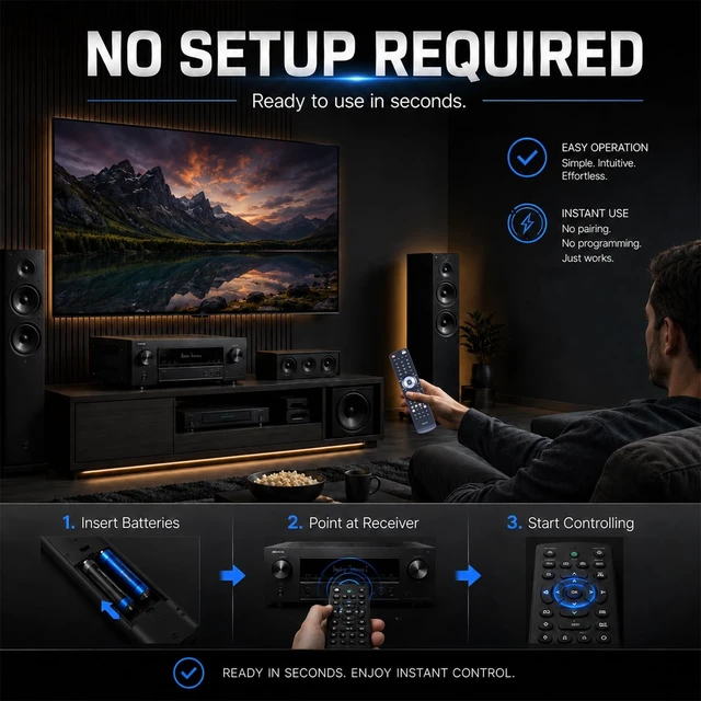 Alt view image 3 of 5 - Replacement Remote Control for Onkyo 6 Disc CD Changer DXC390, DX-C390-B