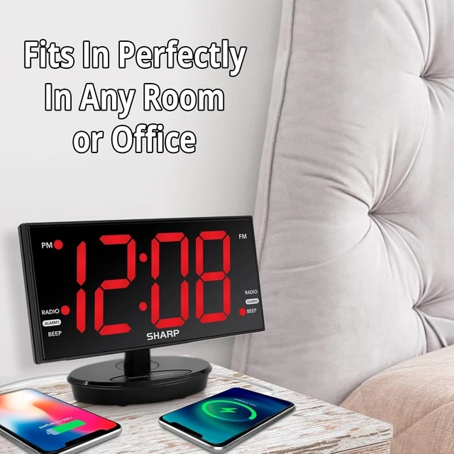Alt view image 5 of 5 - Kawtco 1080p WiFi Smart Clock Radio - Custom Made Video-Only Home Security Camera with 128GB Built-in Storage, Low Light Sensor, and HomeEye App (No Audio)