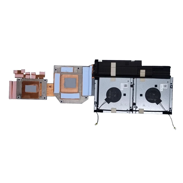 Alt view image 3 of 5 - Replacement for Dell Precision 7770 M7770 CPU GPU Cooling Fan with Heatsink Thermal Module 0RPD7J/06VJDM/0HN24M RPD7J/6VJDM/HN24M AT3MN005ZCL