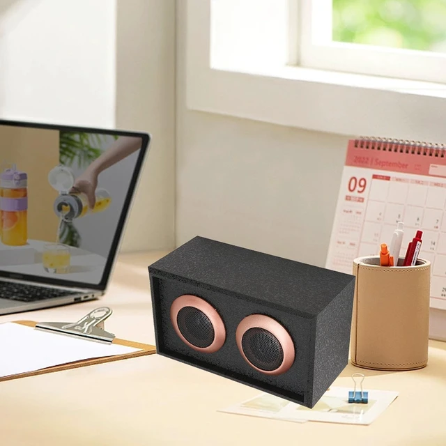 Alt view image 2 of 4 - Phefop Wooden Tweeter Speaker, HiFi Loseless Sound, Dynamic 35W 6 for Music Lovers (Black)