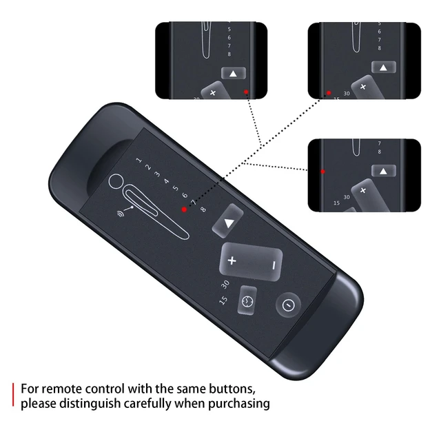 Alt view image 4 of 5 - 3 pin Remote Control for BestMassage AC207,Furniwell Massage Recliner Chair