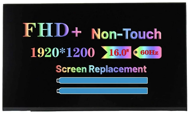Main image of Screen Replacement for Dell Inspiron 16 5620 5625 P117F P117F001 P117F002 N160JCA-GE1 N160JCA-EEL 16.0" Non-Touch 100% sRGB LCD LED Display Panel (WUXGA 1920 * 1200 30 pins)
