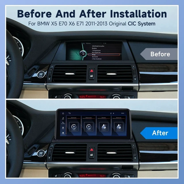 Alt view image 3 of 5 - RicoRich 10.25" Linux Screen for BMW X5 X6 E70 E71 CIC 2010-2013
