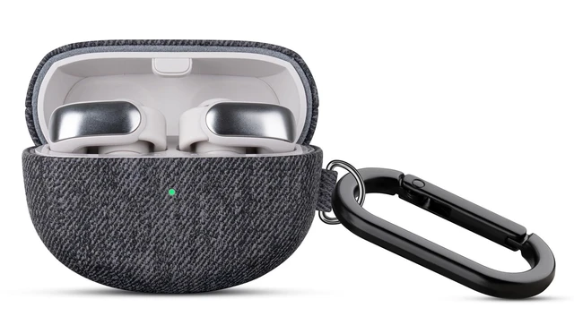 Alt view image 2 of 5 - Haobobro Case with Clip for Bose Ultra Open Earbuds (2024) - Black