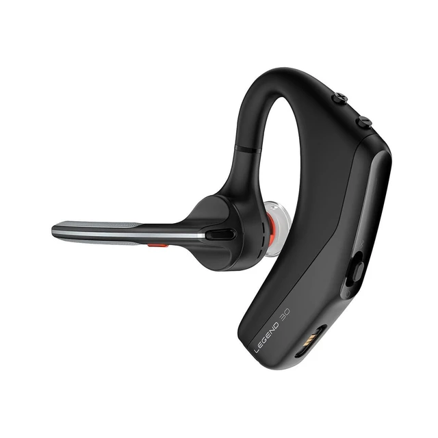 Alt view image 2 of 4 - Poly Voyager Legend 30 Headset - Mono - Wireless - Bluetooth - 98.4 ft - 16 Ohm - 100 Hz to 20 kHz - Earbud, Behind-the-ear, Over-the-ear - Monaural - In-ear - Noise Cancelling Microphone - Noi