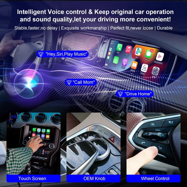 Alt view image 4 of 5 - Auto-Connected Wireless Carplay Adapter for iPhone, Vesperhaze Plug&Play Carplay Wireless Adapter with BT5.3 & Dual-Band WiFi-No Latency, Stable Fit for Cars, for Apple iPhone iOS 10+,Gr