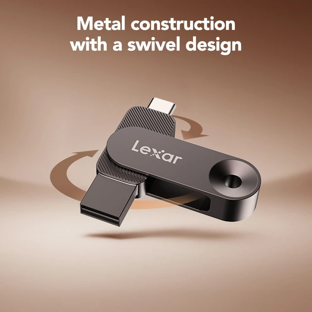Alt view image 5 of 5 - Lexar 1TB Dual Drive D500 External SSD, 390MB/s Read, USB-C/A, USB 3.2