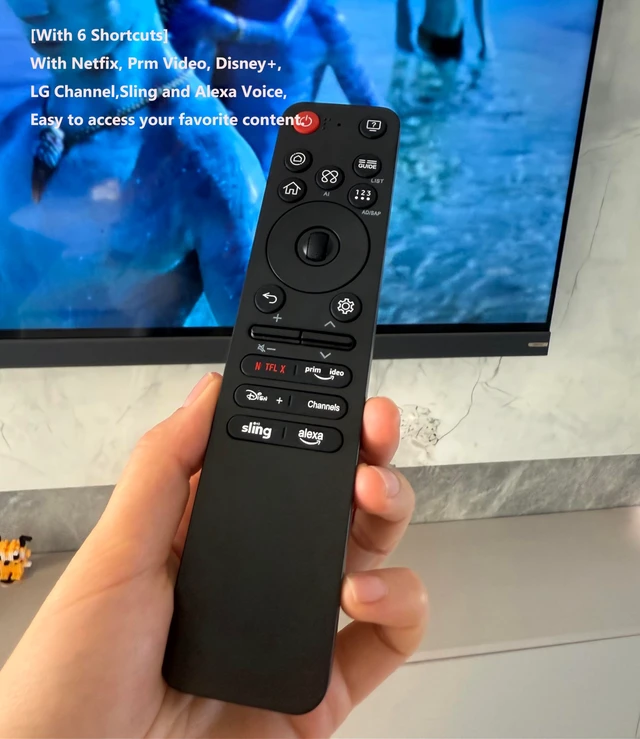 Alt view image 2 of 5 - Replacement for LG MR25GA AI Magic Remote Control for LG Smart TVs OLED QNED UHD NanoCell G5, C5, B5, 92A, 85A, 80A, UA77 Series 65QNED85AAA 75QNED85AAA 86QNED85AUA with AI, Pointer and Alexa Voice