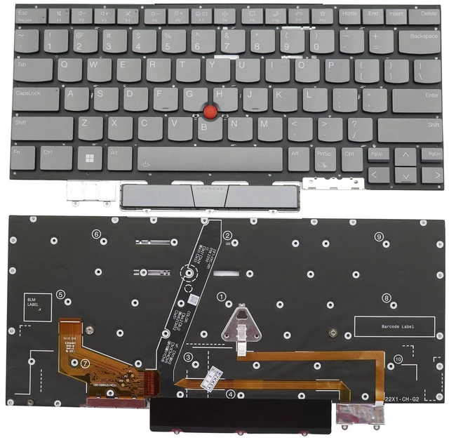 Main image of Laptop Keyboard Replacement for Lenovo Thinkpad X1 Yoga 7th 2022 8th 2023