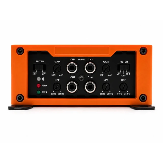 Alt view image 3 of 5 - STX Audio STX1080.4DBT - 4 Channel Class D Car Amplifier, 1100W Max Power, Bluetooth Streaming, 80W x 4 RMS @ 4 Ohms, 130W x 4 RMS @ 2 Ohms, Bridgeable 280W x 2