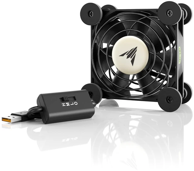 Main image of AC Infinity MULTIFAN S1, Ultra-Quiet 80mm USB Fan with Speed Controller