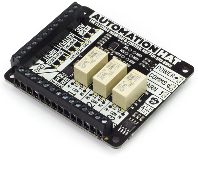 Main image of Pimoroni Automation Hat for 40-Pin Raspberry Pi - PIM213