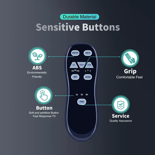 Alt view image 4 of 5 - Snrigw Replacement Remote Control for Amazingooh Flamaker 6-Pin Rocking Recliner Power Lift Chairs with 15min/30min/60min Timer