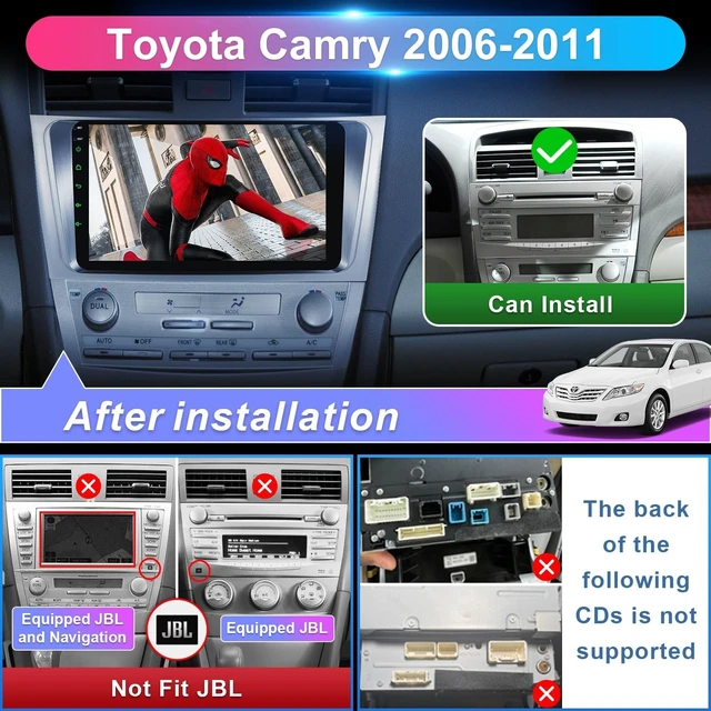 Alt view image 2 of 5 - Car Radio Stereo for Toyota Camry 2007 2008 2009 2010 2011(Not Fit JBL)
