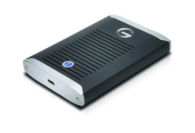 Alt view image 2 of 5 - G-Technology 1TB G-DRIVE Mobile Pro SSD Portable Professional Grade External Storage - Thunderbolt 3 - 0G10311-1