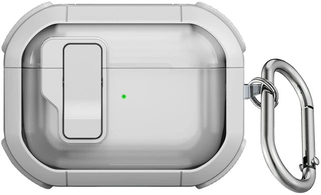 Main image of SaharaCase - AirPods Pro 3 Case - Secure Lock ^^ Venture-X Series - White - Protective Cover with Carabiner Clip