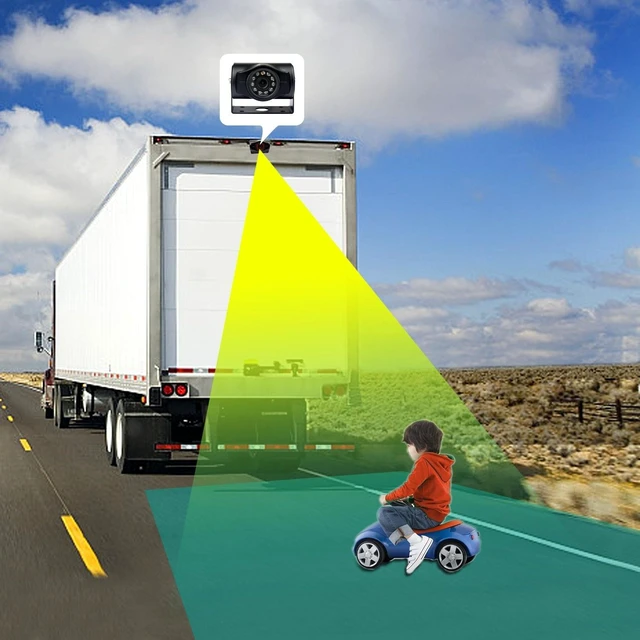 Alt view image 4 of 5 - Backup Camera System with 7 inch Definition Display + IP69 Waterproof and Night Vision Reverse Camera for Truck, Trailer, RV, Motorhome etc.