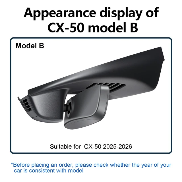 Alt view image 2 of 5 - mangoal 4K Front & 2K Rear 2 Channel HDR Dash Cam, Dual STARVIS 2 IMX678 IMX675, Custom Fit for Mazda CX-50 2025 2026(Model B), 5GHz WiFi, GPS, 128GB Card
