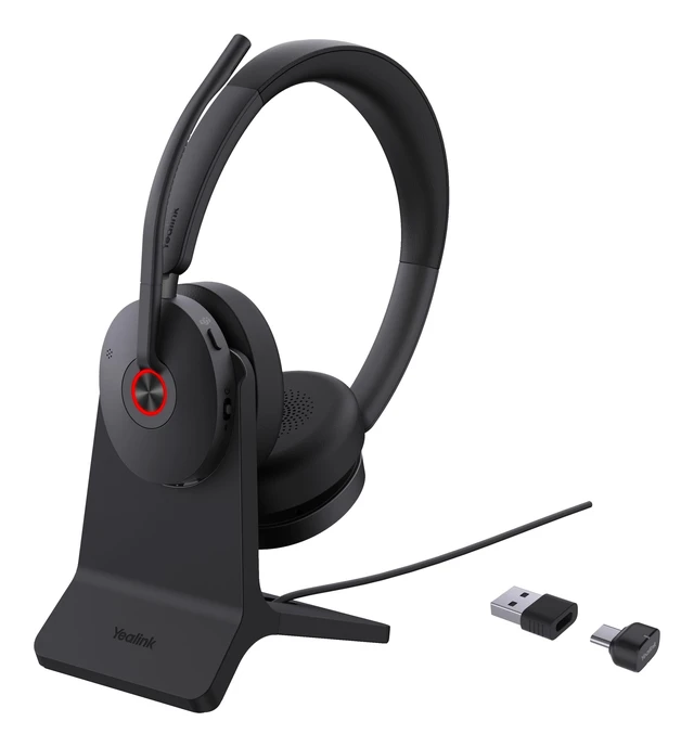 Alt view image 2 of 3 - Yealink BH74 Wireless Bluetooth Headset with Dual USB-C/A Connectivity & Charging Stand - Certified for Team