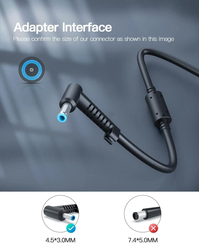 Alt view image 3 of 5 - 200W AC Charger Fit for HP Zbook Omen Pavilion Gaming 15 17 Envy Victus 16