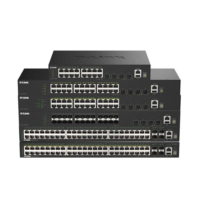 Alt view image 3 of 3 - D-Link 28-Port Gigabit Ethernet Switch, Next-Gen Layer 3 Stackable Smart-Managed, 24x Ports, 2X 10GBase-T, 2X 10G SFP+ Ports (DGS-1520-28)