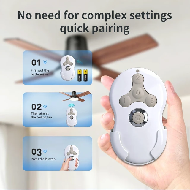 Alt view image 4 of 5 - Snrigw Replace Remote Kit for Hunter 99122/99123/RAN003/K047402 Ceiling Fan