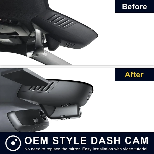 Alt view image 2 of 5 - Mangoal 4K Dash Cam Custom for Volvo Polestar 2, 2021 2022 2023 2024