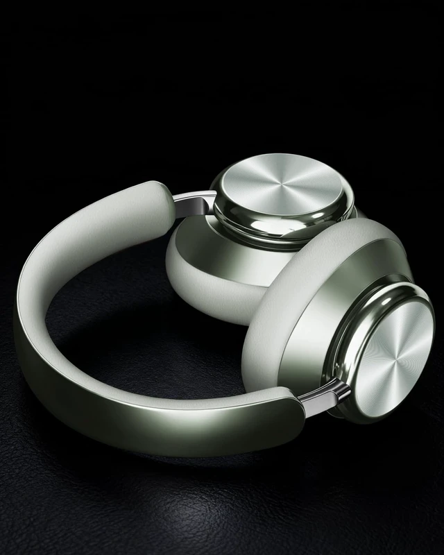 Alt view image 5 of 5 - Wentronic Y03 Bluetooth Headphones Wireless Active Noise Cancelling Over Ear Headphones 48 Hours Playtime High Sound Quality 6 EQ Music Mode Headphones with Soft Ear Cushion - Green