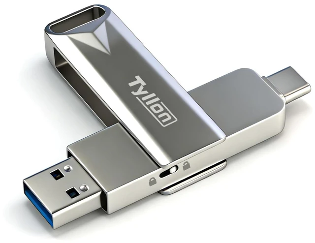 Main image of 128GB USB 3.1 Flash Drive with Write Protect, Up to 180MB/s High Speed Thumb Drive, 2 in 1 USB C & USB A Dual USB Drives, External Hard Drive for iPhone 17/16/15, Android, MacBook, Laptop, PC, iPad