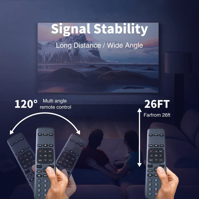 Alt view image 5 of 5 - Snrigw RC82V Replacement Remote for AT&T DirecTV/Osprey MG3-R35602 Box