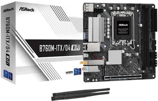 Main image of ASRock B760M-ITX/D4 WiFi Supports 13th Gen & 12th Gen Intel Core Processors (LGA1700)