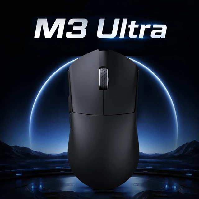 Alt view image 2 of 5 - Darmoshark M3Ultra Wireless Gaming Mouse,Tri-Mode 30K DPI PAW3950 Optical Sensor Lightweight 56g,8K Polling,Programmable Buttons,Computer Mouse for Laptop,PC,Windows(Black)