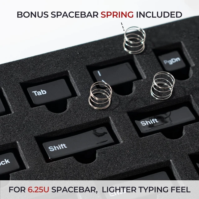 Alt view image 5 of 5 - XVX Black Ceramic Keycaps, 120-Key Fog Translucent Compatible MX Switches
