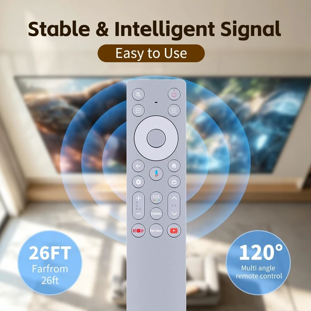Alt view image 4 of 5 - RC933A Voice Remote for TCL QM8K Series QD-Mini 4K LED UHD Google Smart TV