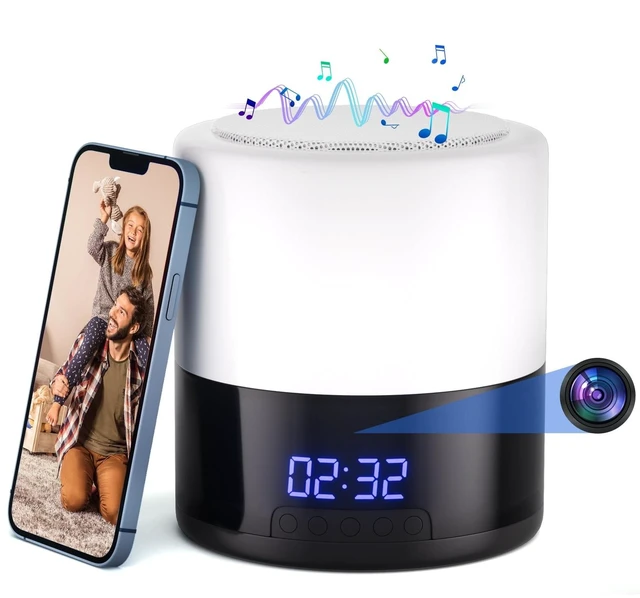Main image of Chasvon Security Camera Motion Activated Bluetooth Speaker, 270 Viewing Angle, 2.4G /5G Dome Cams with Phone App, Hd 1080P, Wireless WiFi Nanny Cam for Home Offices StoreWhite