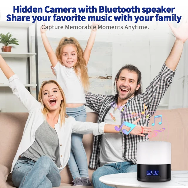 Alt view image 4 of 5 - Chasvon Security Camera Motion Activated Bluetooth Speaker, 270 Viewing Angle, 2.4G /5G Dome Cams with Phone App, Hd 1080P, Wireless WiFi Nanny Cam for Home Offices StoreWhite