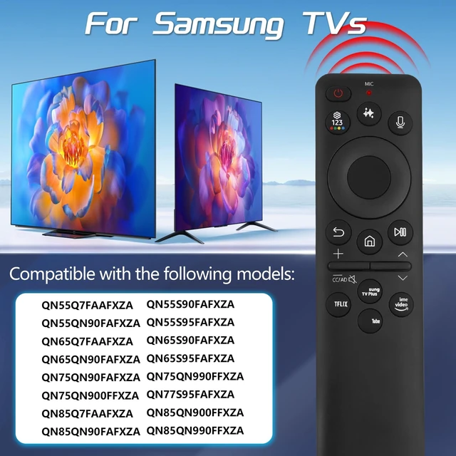 Alt view image 3 of 5 - New BN59-01480A TM2360E Remote Control for Samsung TV, Smart AI Voice Control, Solar-Powered & USB-C Dual Charging, Compatible with Samsung Neo QLED/OLED Smart TVs (2021-2026 Models)