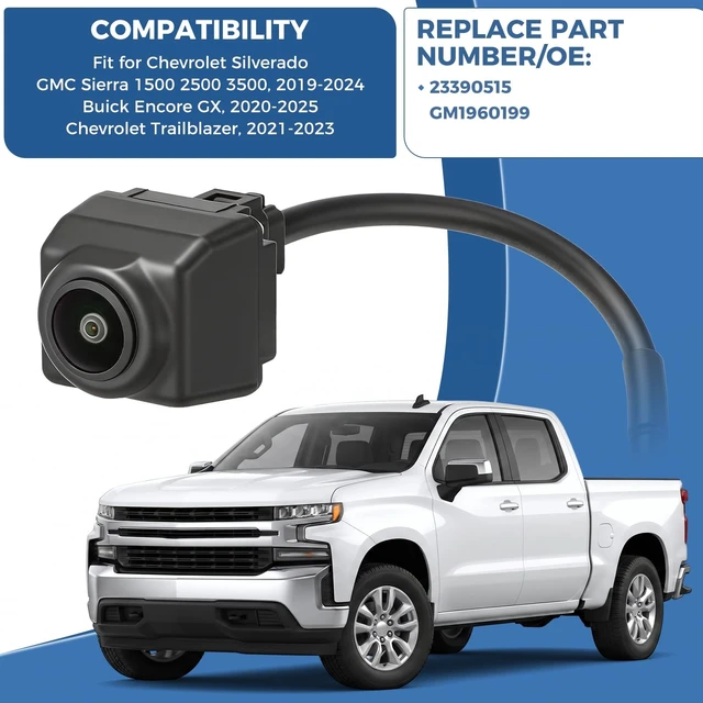 Alt view image 2 of 5 - Backup Camera Fit for 2019-2024 Chevrolet Silverado 1500 2500 3500