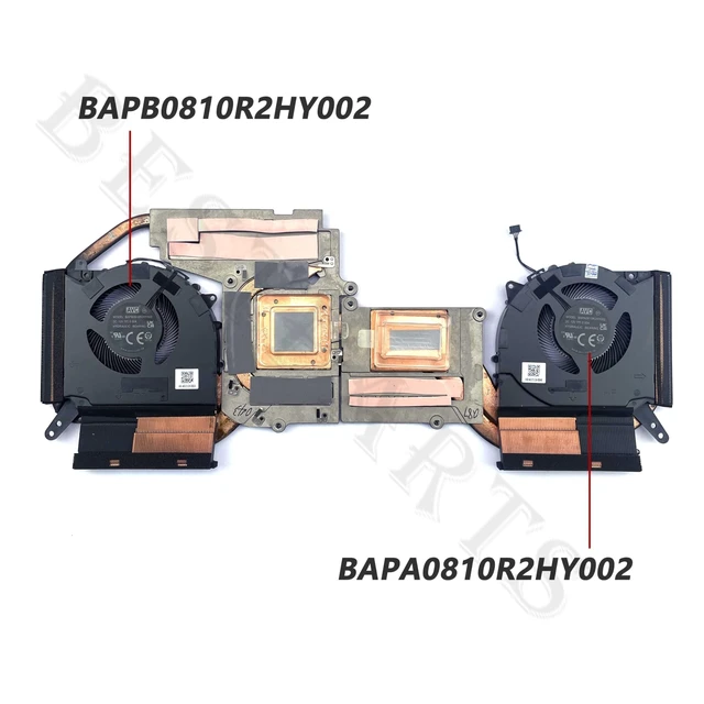Alt view image 3 of 5 - BestParts New Genuine CPU+GPU Cooling Fan with Heatsink Replacement for Lenovo Legion 5 15IAH7H Laptop (Type: 82RB), P/N: 5H40S20491 5H40S20492