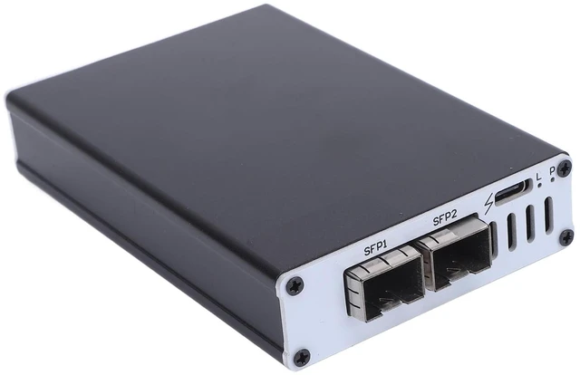 Main image of 10G Ethernet Adapter Compatible with Thunderbolt 3 or Thunderbolt 4 Ports, Supports 10Gb s, Plug and Play, for OS X, for and for Ubuntu Systems (Dual Port)