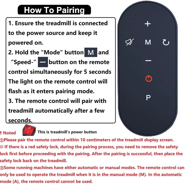 Alt view image 3 of 5 - WDZP New Walking Pad Replacement Remote Control Only fit for Redliro JK08W, FYC, FLIMDER Q22-2A, Goplus KBR-JK31