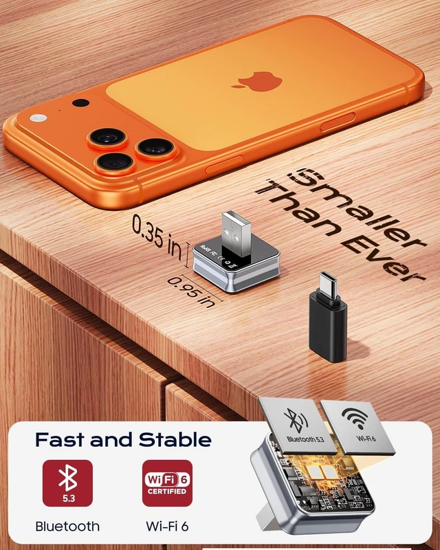 Alt view image 5 of 5 - Houflody Wireless CarPlay Adapter for iPhone Upgraded Chip, Converts Factory Wired CarPlay to Wireless Apple CarPlay with Stable Low-Latency Connection, Mini Plug-and-Play Design, GPS &