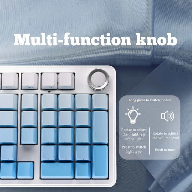 Alt view image 4 of 5 - OIXOC x Aula F99 Pro 99% Hot-Swappable Mechanical Gaming Keyboard